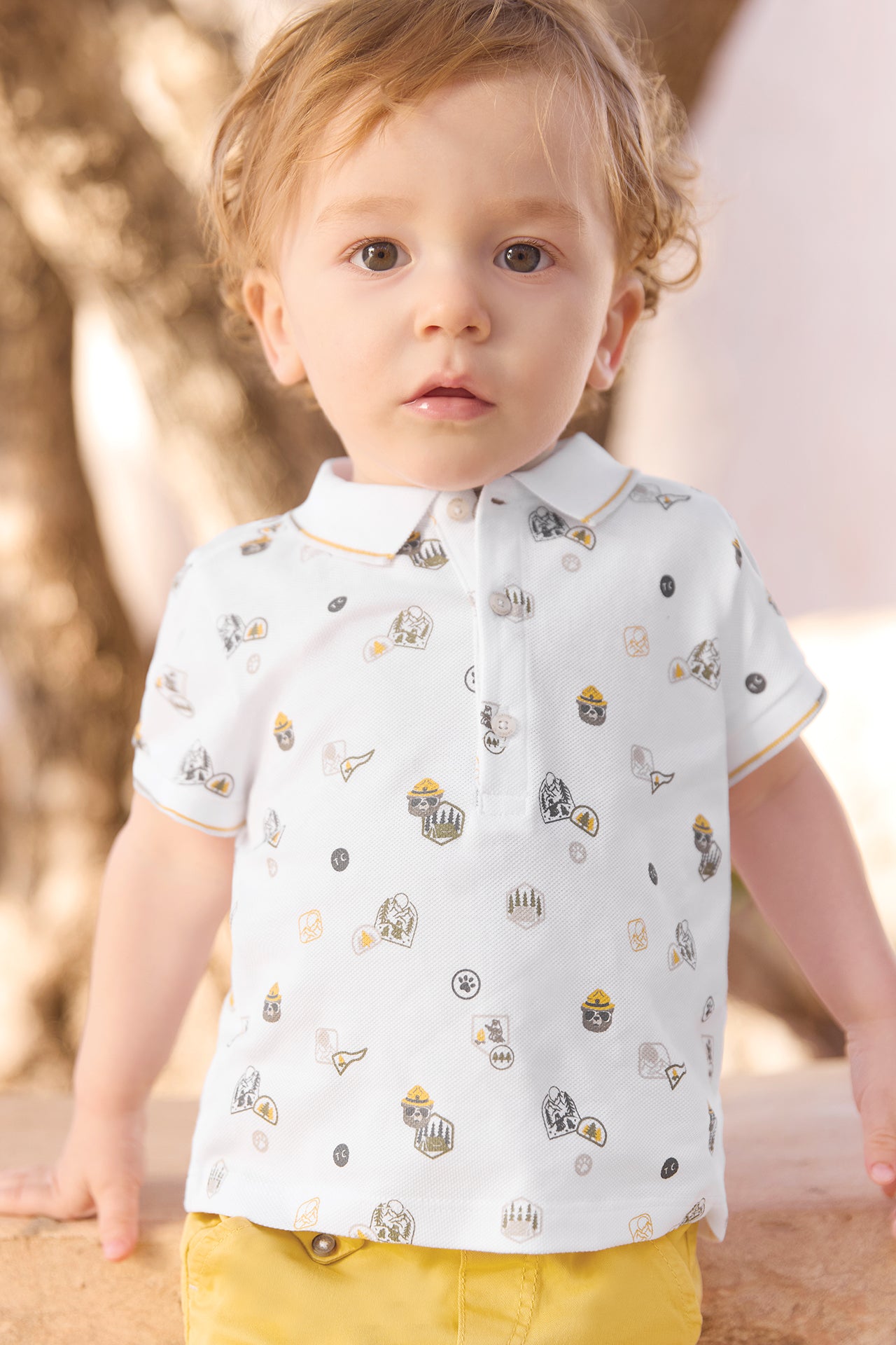 Polo - Vert fougère illustration explorateur