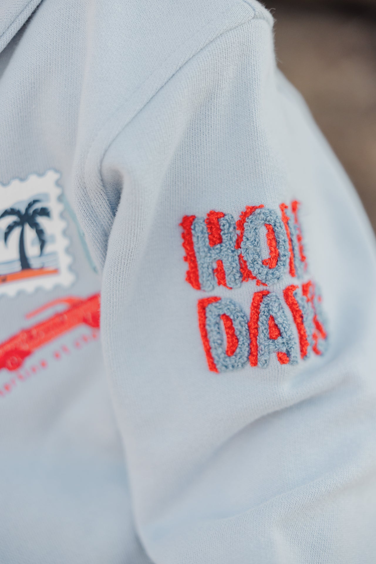 Gilet - Bleu grisé col châle – Image 3