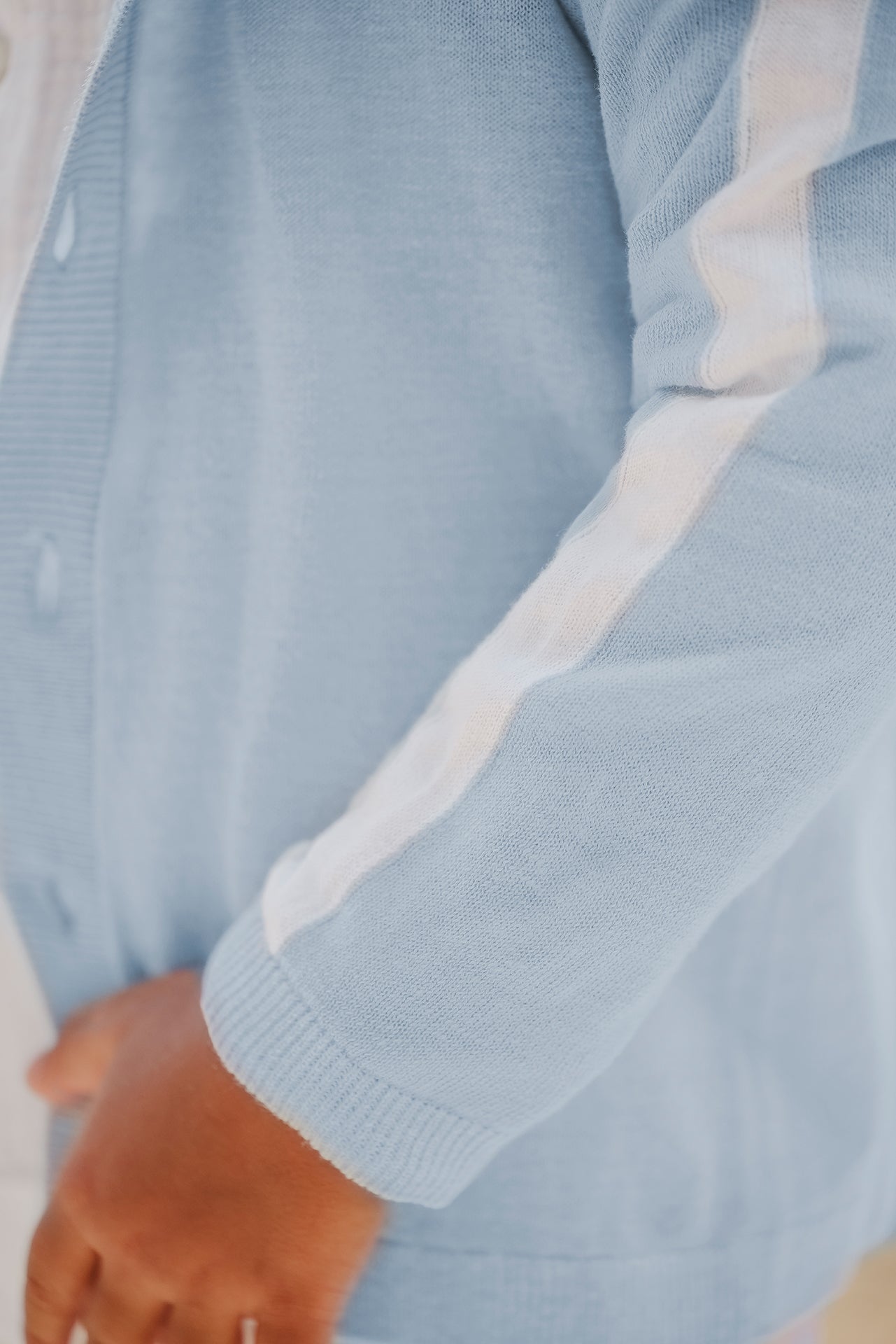 Gilet - Bleu lavé lin – Image 4