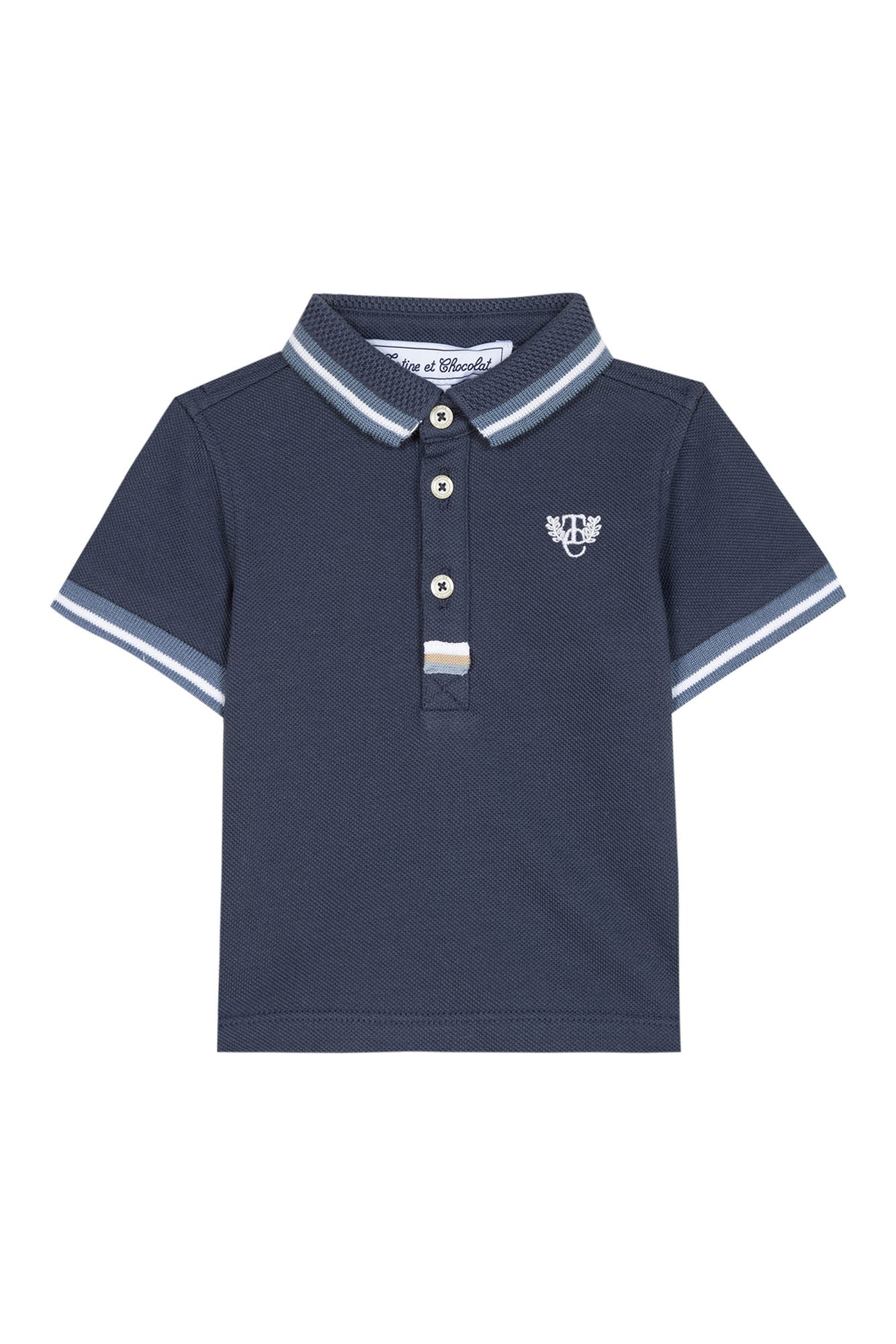 Polo - Coton Bleu monogramme TC – Image 2