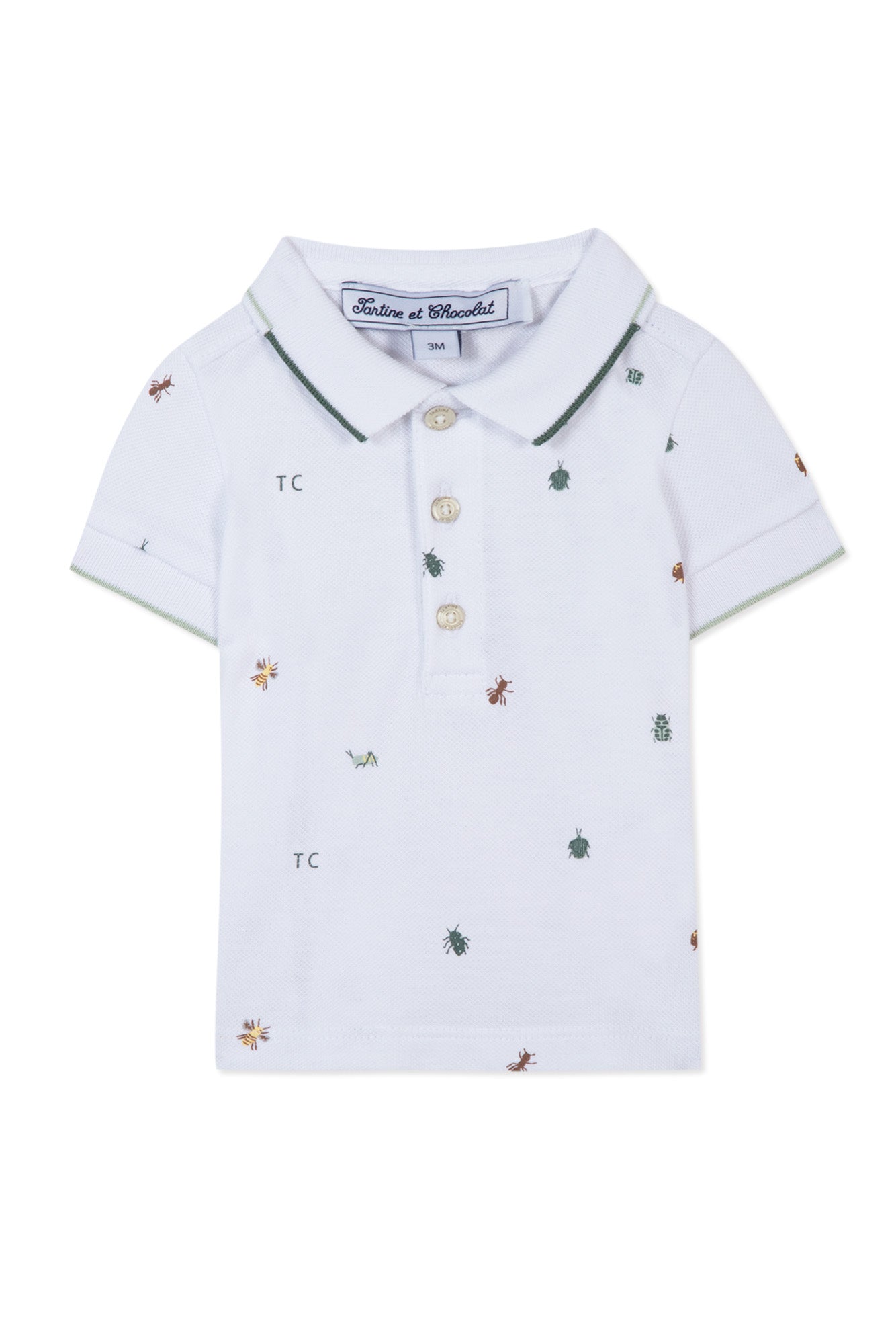 Polo - Vert d'eau motifs insectes – Image 4