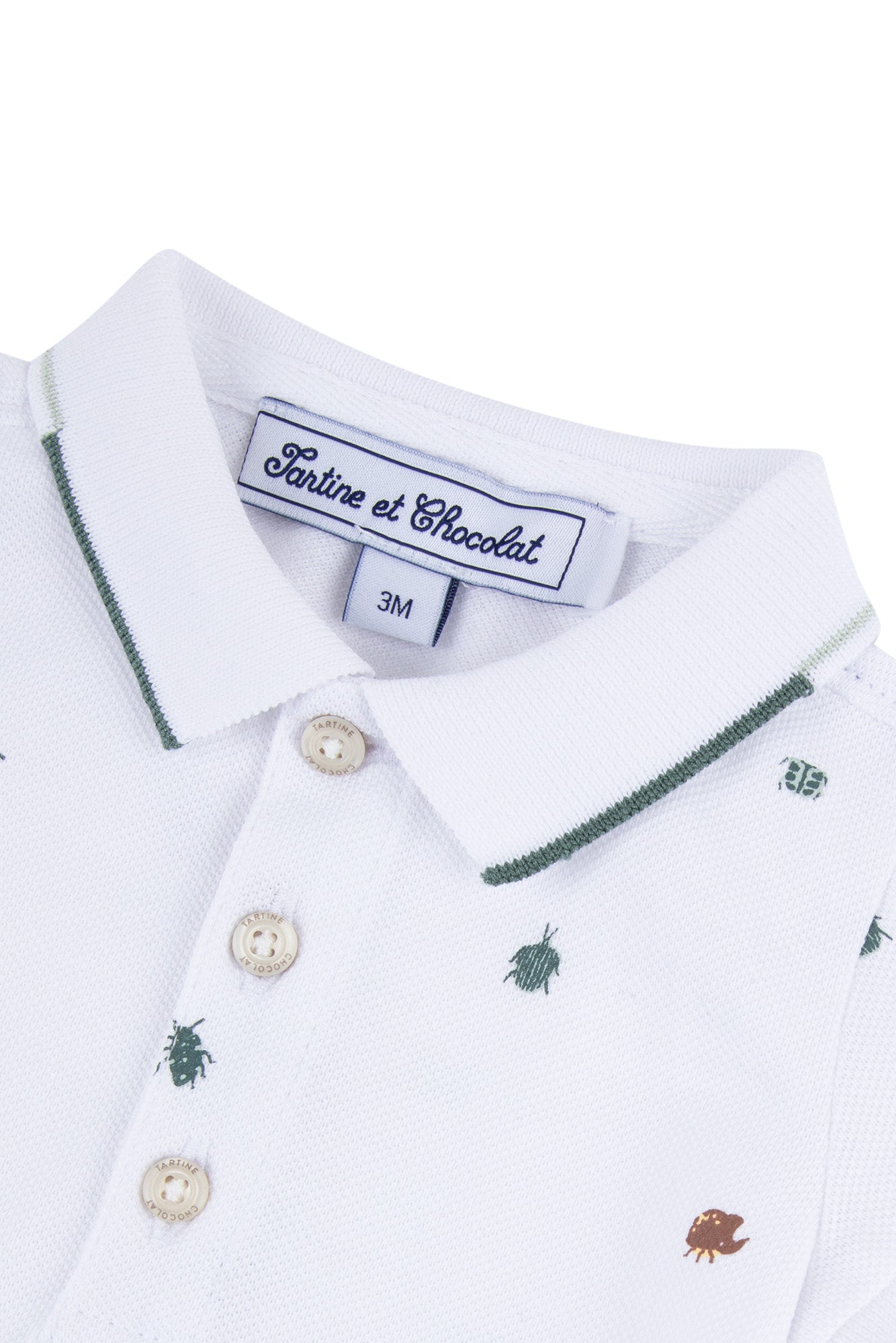 Polo - Vert d'eau motifs insectes – Image 6