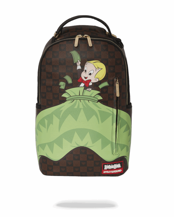 Sprayground Backpack RICHIE RICH MONEY SHARK Brown