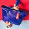 Camo Blue Shark Pattern Tote – Image 2