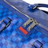 Blue Checkered Shark Duffle – Image 3