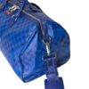 Blue Checkered Shark Duffle – Image 5