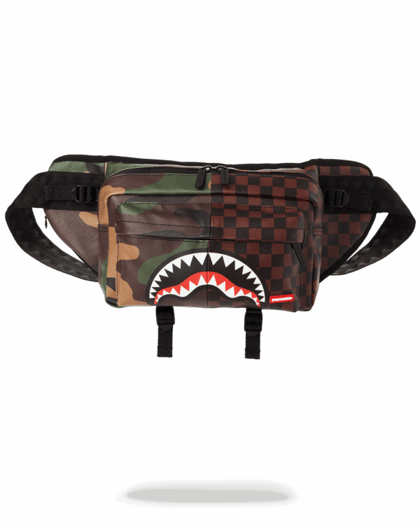 Checkered Camo Split Doubleside Crossbody
