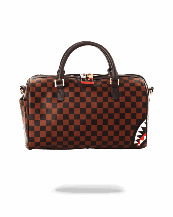 Sprayground Bag CHECK SPLIT MINI DUFFLE Brown