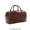 Sprayground Bag CHECK SPLIT MINI DUFFLE Brown – Image 6