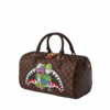 Sprayground Bag MONEY CHASER MINI DUFFLE Brown – Image 3