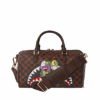 Sprayground Bag MONEY CHASER MINI DUFFLE Brown – Image 5