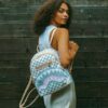Sprayground Backpack ROSE ALL DAY LA PALAIS SAVAGE White – Image 6