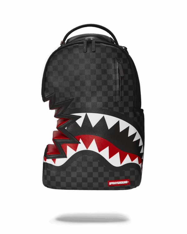 Sprayground Backpack SHARK BITE SHARKS IN PARIS GRAY BACKPACK (DLXV) Black