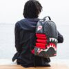 Sprayground Backpack SHARK BITE SHARKS IN PARIS GRAY BACKPACK (DLXV) Black – Image 4