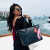 Sprayground Bag SHARKS IN CANDY TOTE Black – Image 2