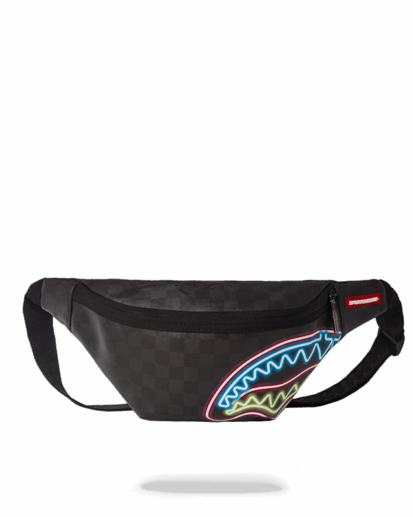 Sprayground Waist bag SHARKS IN PARIS GLOW SAVVY CROSSBODY Black