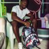Sprayground Backpack SHARKS IN PARIS NIGHTFALL BACKPACK (DLXV) Black – Image 2