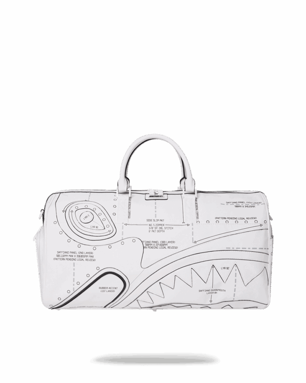Sprayground Bag TECHNICAL CUT SEW DUFFLE White