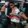 Sprayground Backpack TRINITY 2.0 SHARK WHITE BACPACK White – Image 2