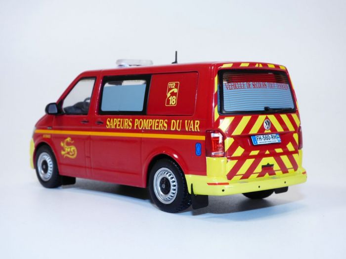 VW Transporter T6 Pompiers " SDIS 83 Var " 1/43 ODEON ODEON087 – Image 2
